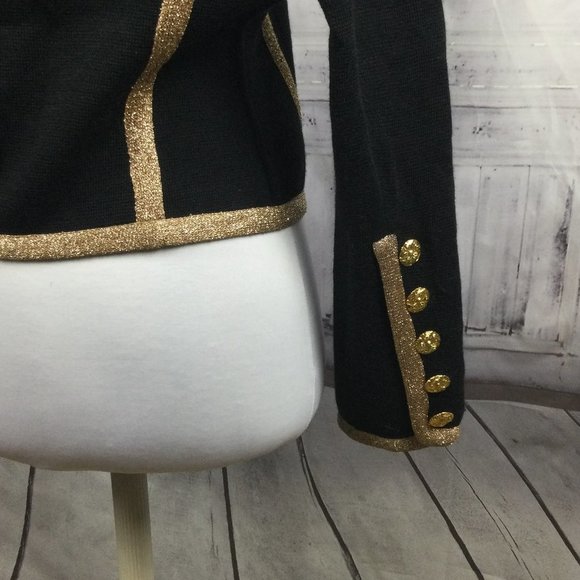 Vintage Yves Saint Laurent Black Cardigan Blazer - Picture 4 of 10